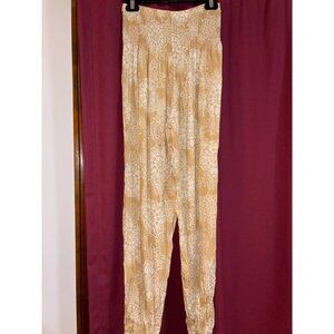 Lotus and Luna beige harem pants one size